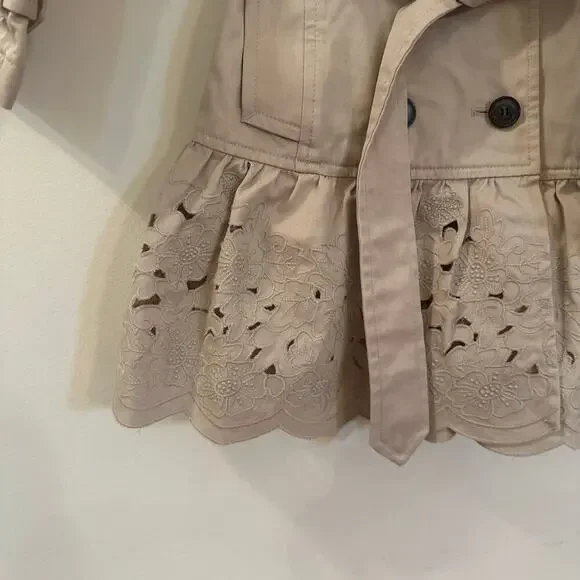 Aquascutum Junior Trench Coat sz 4/5 - Picture 11 of 13